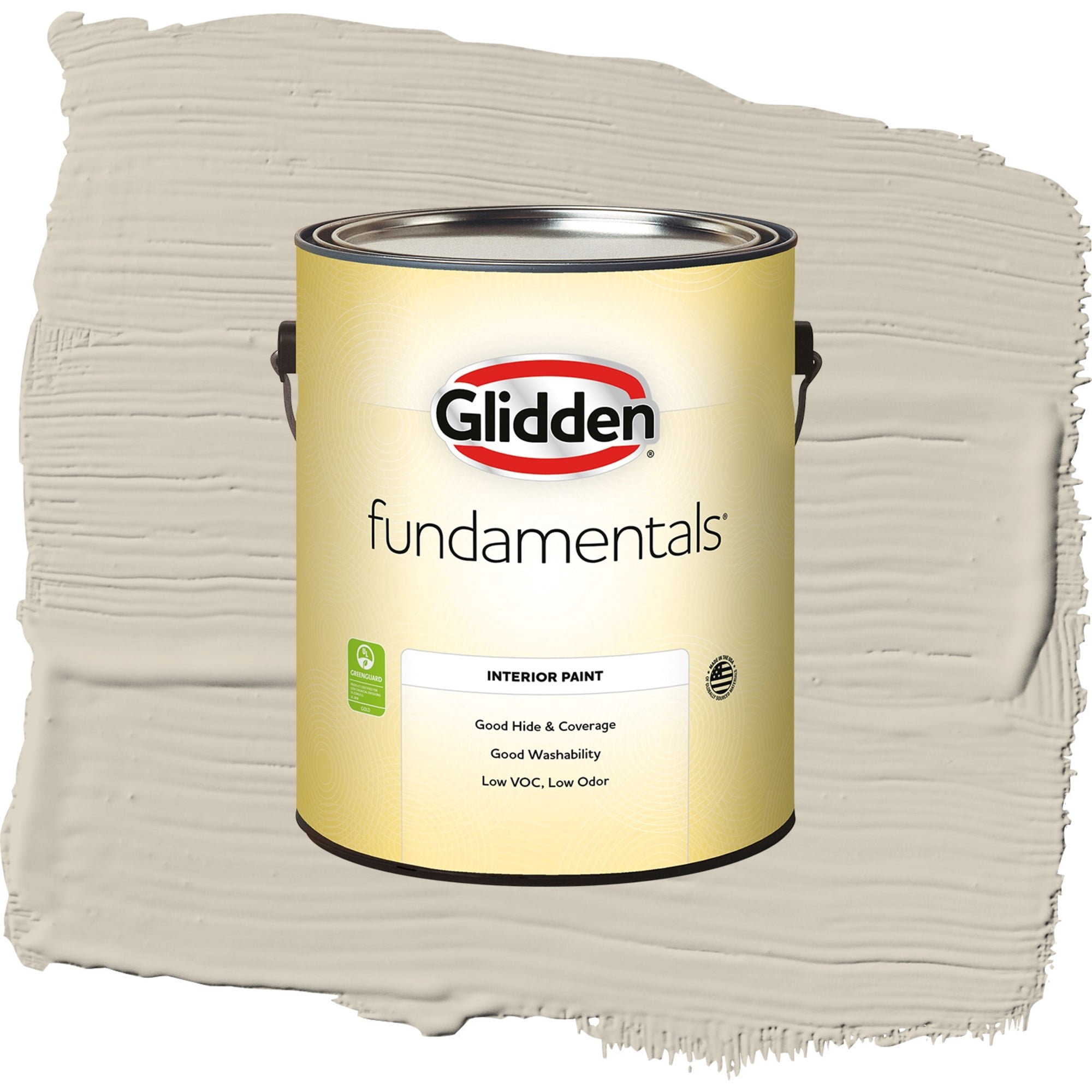 Glidden Fundamentals Moth Gray / Grey, Semi-Gloss Interior Paint, 1 Gallon
