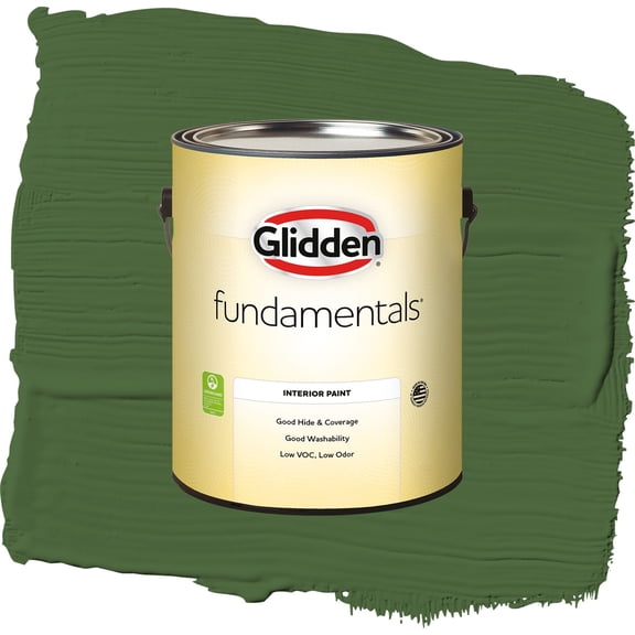 Glidden Fundamentals Mountain Forest / Green, Eggshell Interior Paint, 1 Gallon