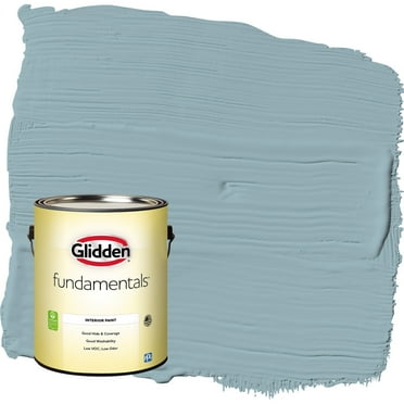 Glidden Fundamentals Mountain Stream / Blue Eggshell Interior Paint, 1 Gallon