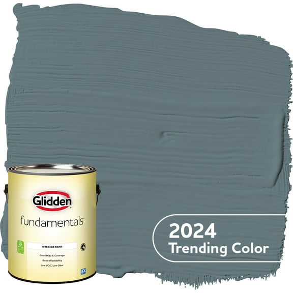Glidden Fundamentals Interior Paint Night Rendezvous / Blue, Eggshell, 1 Gallon