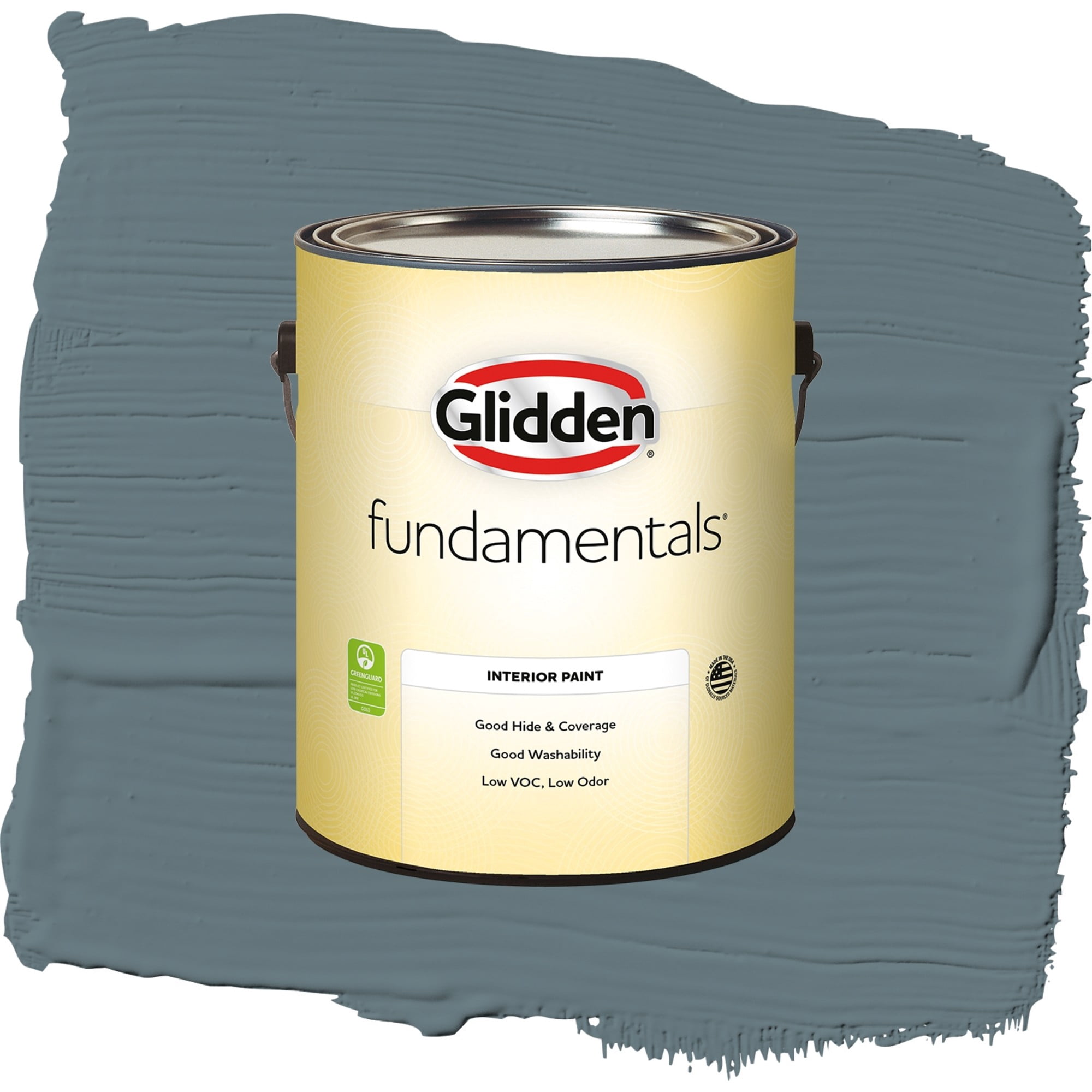 Glidden Fundamentals Night Rendezvous / Blue, Flat Interior Paint, 1 Gallon