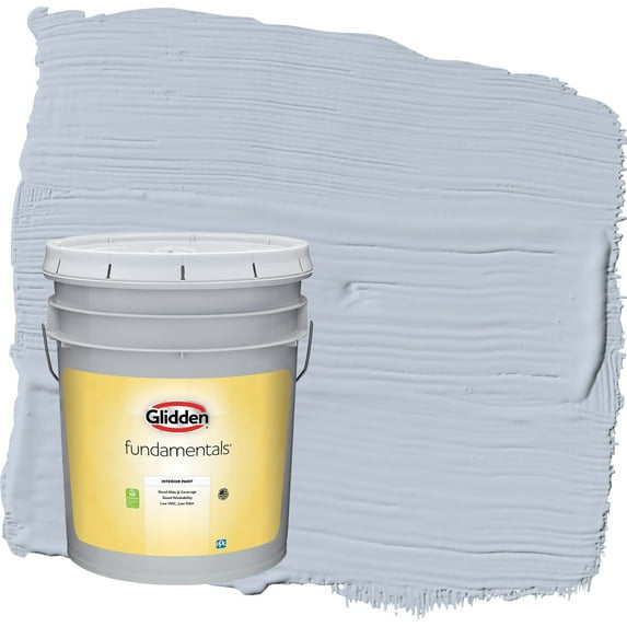 Glidden Fundamentals Northern Exposure / Blue Flat Interior Paint, 5 Gallon