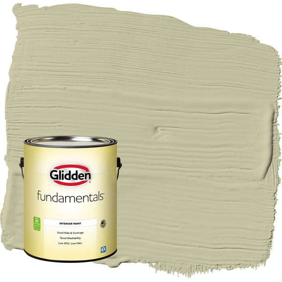 Glidden Fundamentals Northern Landscape / Green Eggshell Interior Paint, 1 Gallon