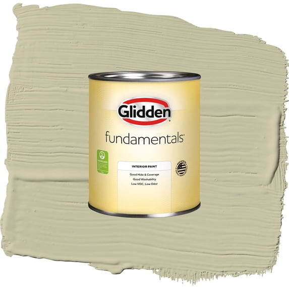 Glidden Fundamentals Northern Landscape / Green, Flat Interior Paint, 1 Quart