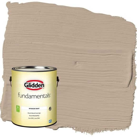Glidden Fundamentals Notorious / Brown Eggshell Interior Paint, 1 Gallon