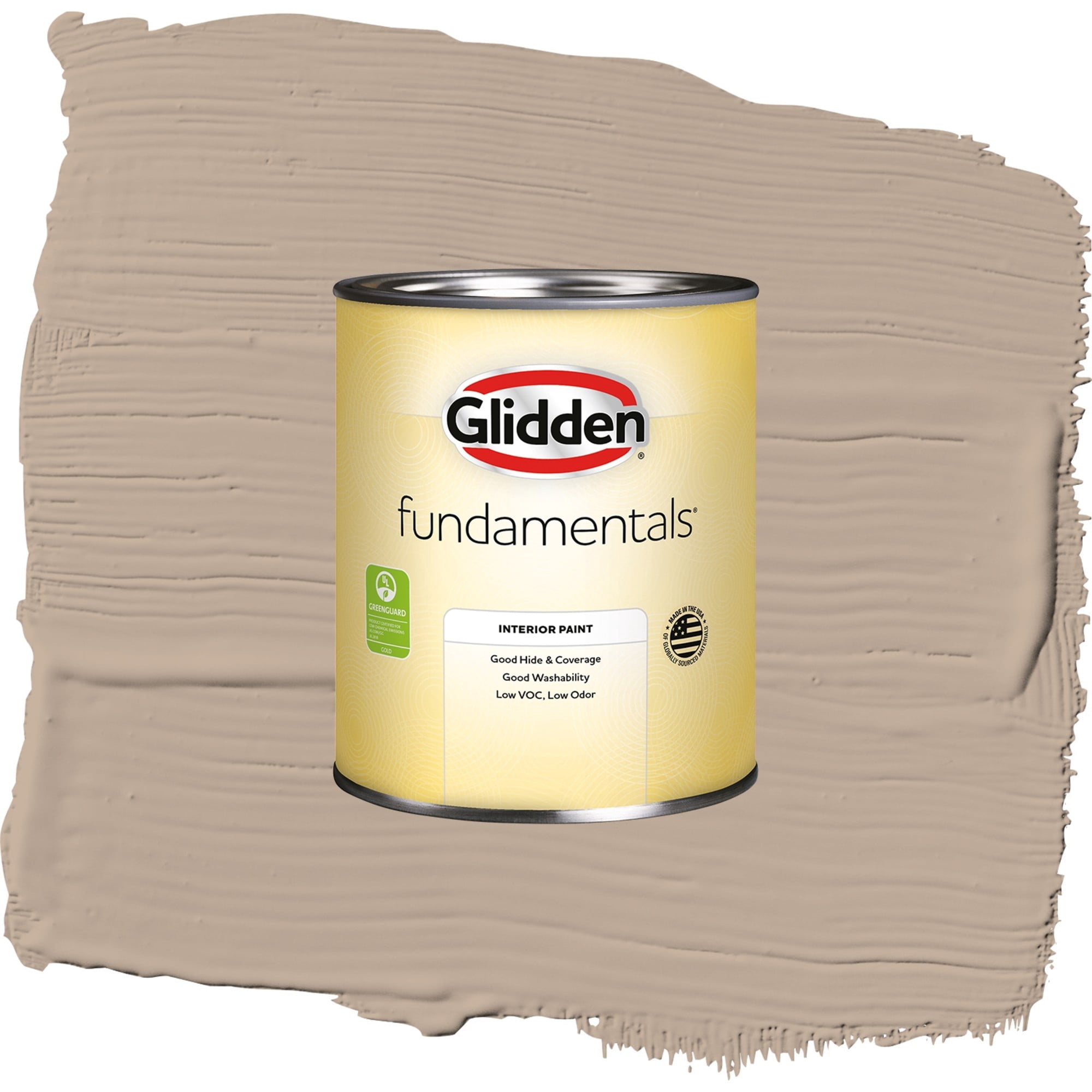 Glidden Fundamentals Notorious / Brown, Eggshell Interior Paint, 1 Quart