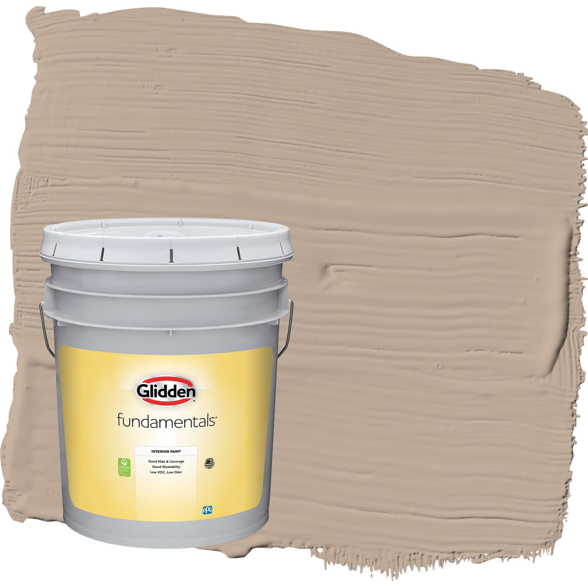 Glidden Fundamentals Notorious / Brown, Eggshell Interior Paint, 5 ...