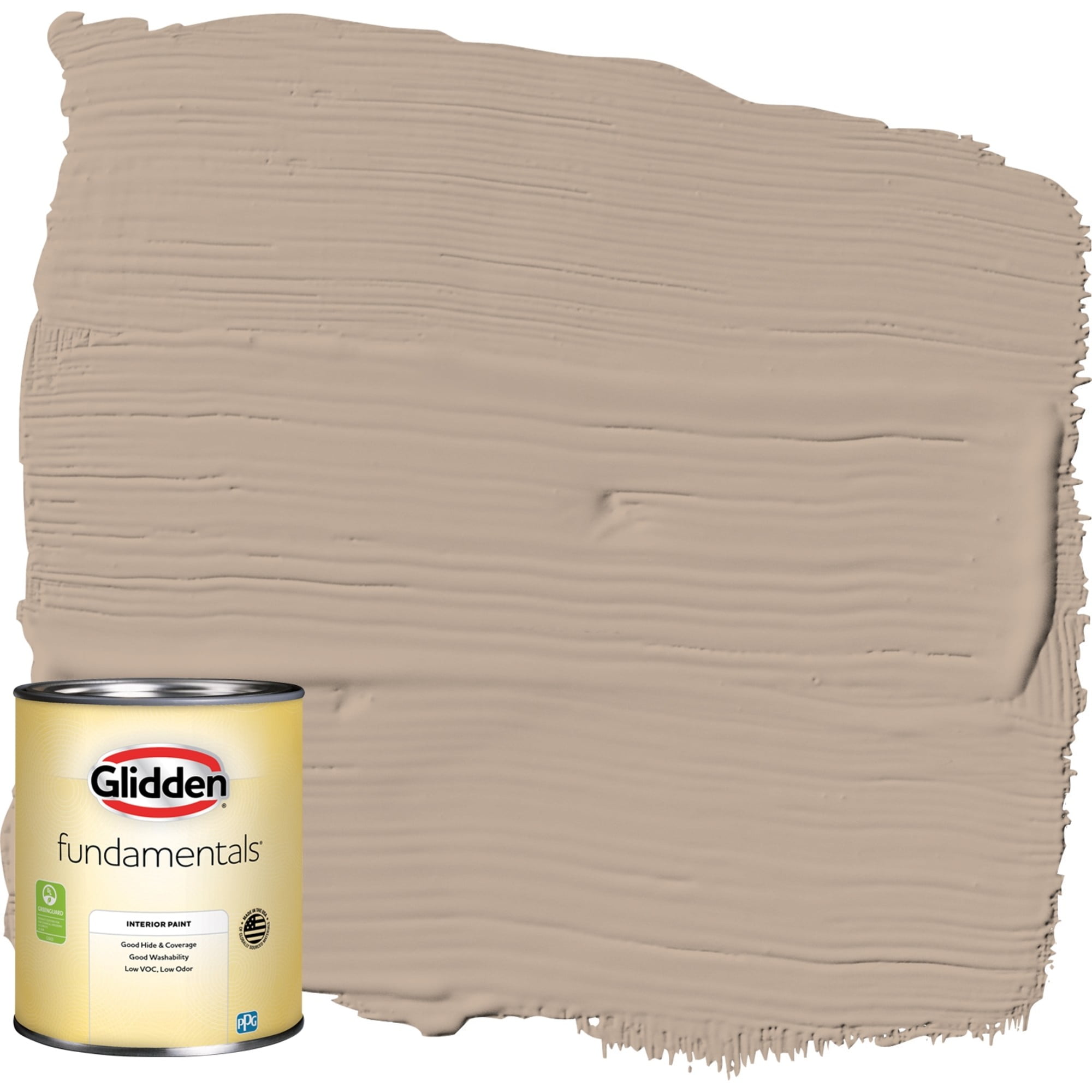 Glidden Fundamentals Interior Paint Notorious / Tan, Semi Gloss, 1