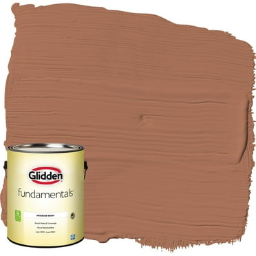 Glidden Fundamentals Interior Paint Nutmeg / Brown, Eggshell, 1 Gallon