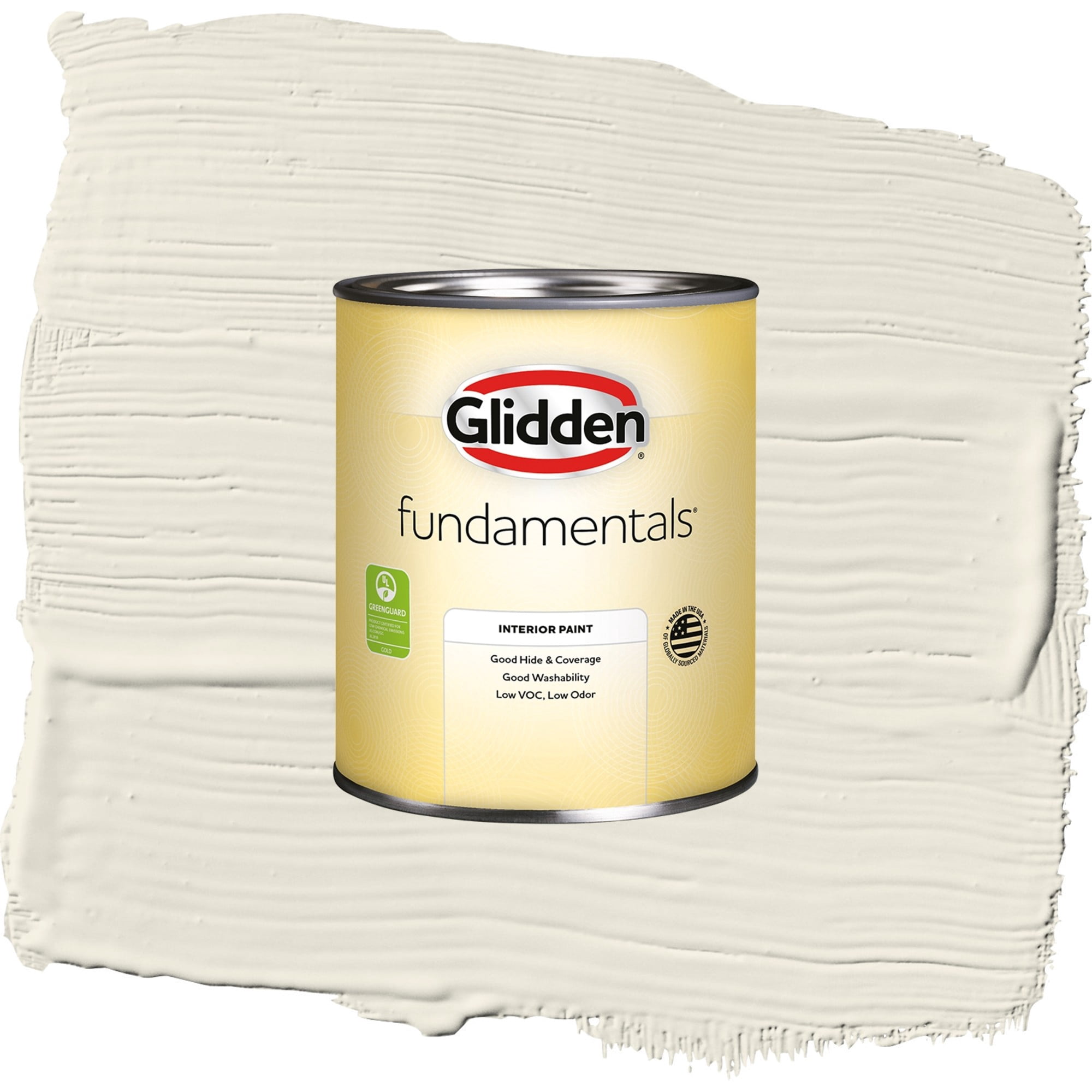 Glidden Fundamentals Oatmeal / Gray, Flat Interior Paint, 1 Quart