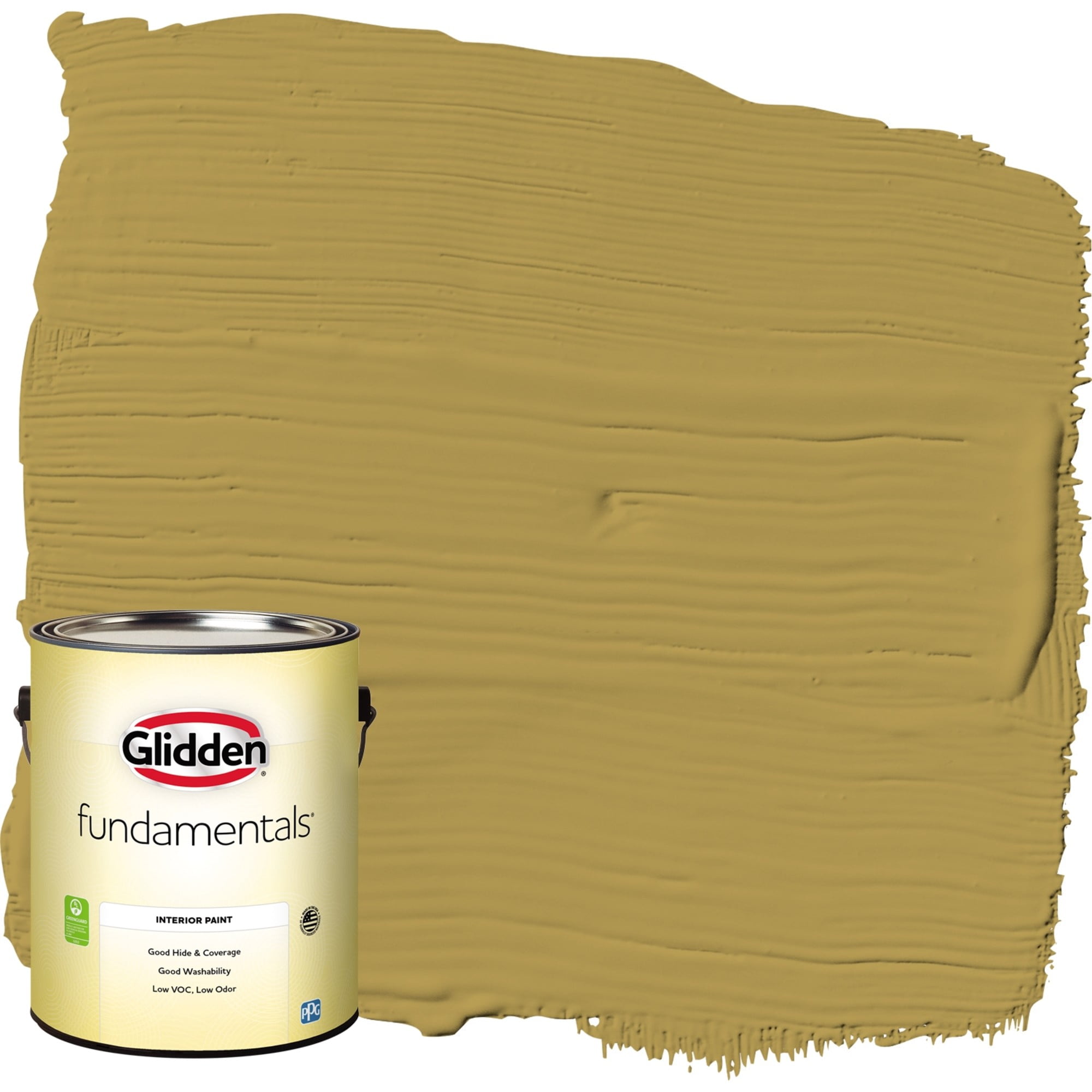 Glidden Fundamentals Interior Paint Obsession / Yellow, Semi Gloss, 1