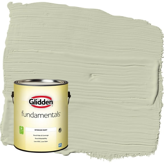 Glidden Fundamentals Only Olive / Green Eggshell Interior Paint, 1 Gallon