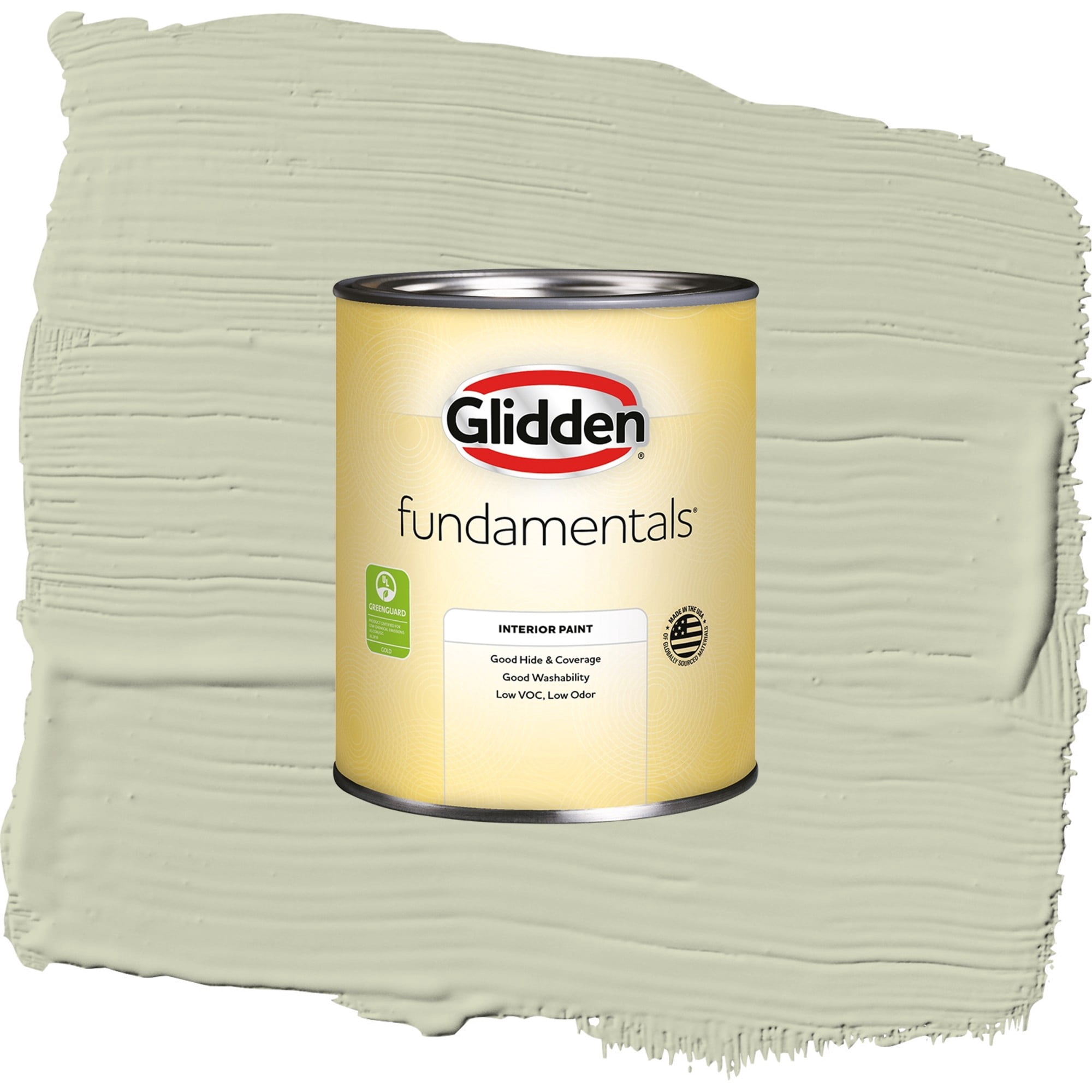 Glidden Fundamentals Only Olive / Green, Flat Interior Paint, 1 Quart