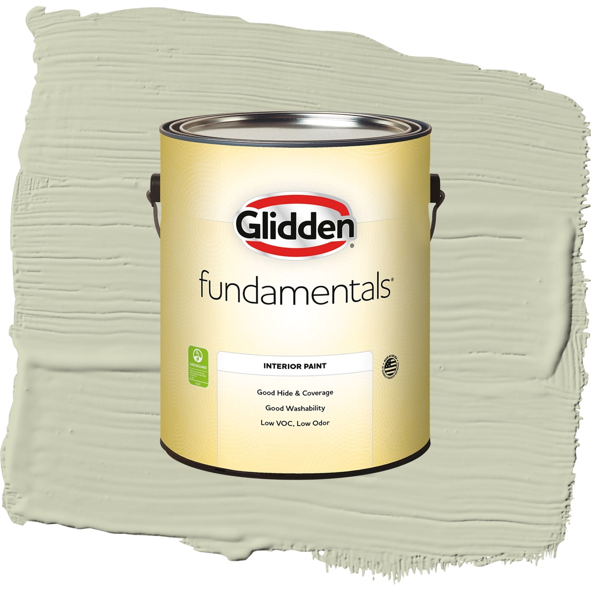 Glidden Fundamentals Only Olive / Green, Semi-Gloss Interior Paint, 1 Gallon
