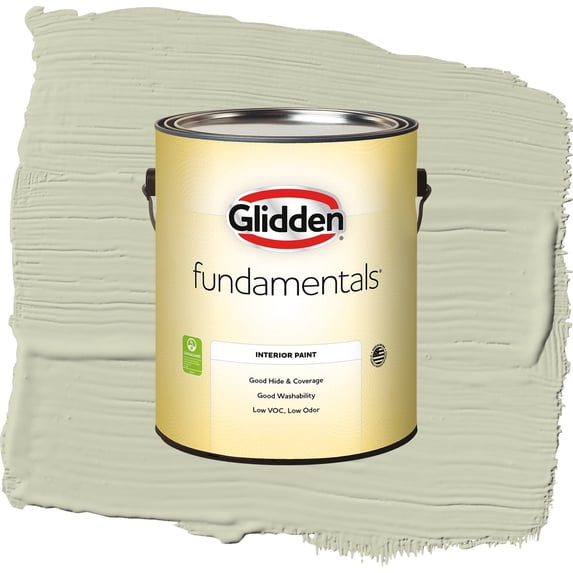 Glidden Fundamentals Only Olive / Green, Semi-Gloss Interior Paint, 1 Gallon