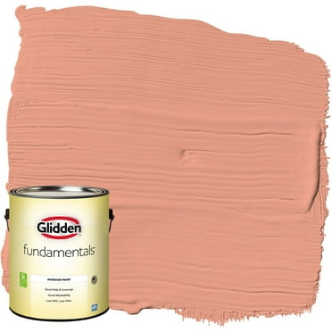 Glidden Fundamentals Interior Paint Opal Fire / Orange, Eggshell, 1 Gallon
