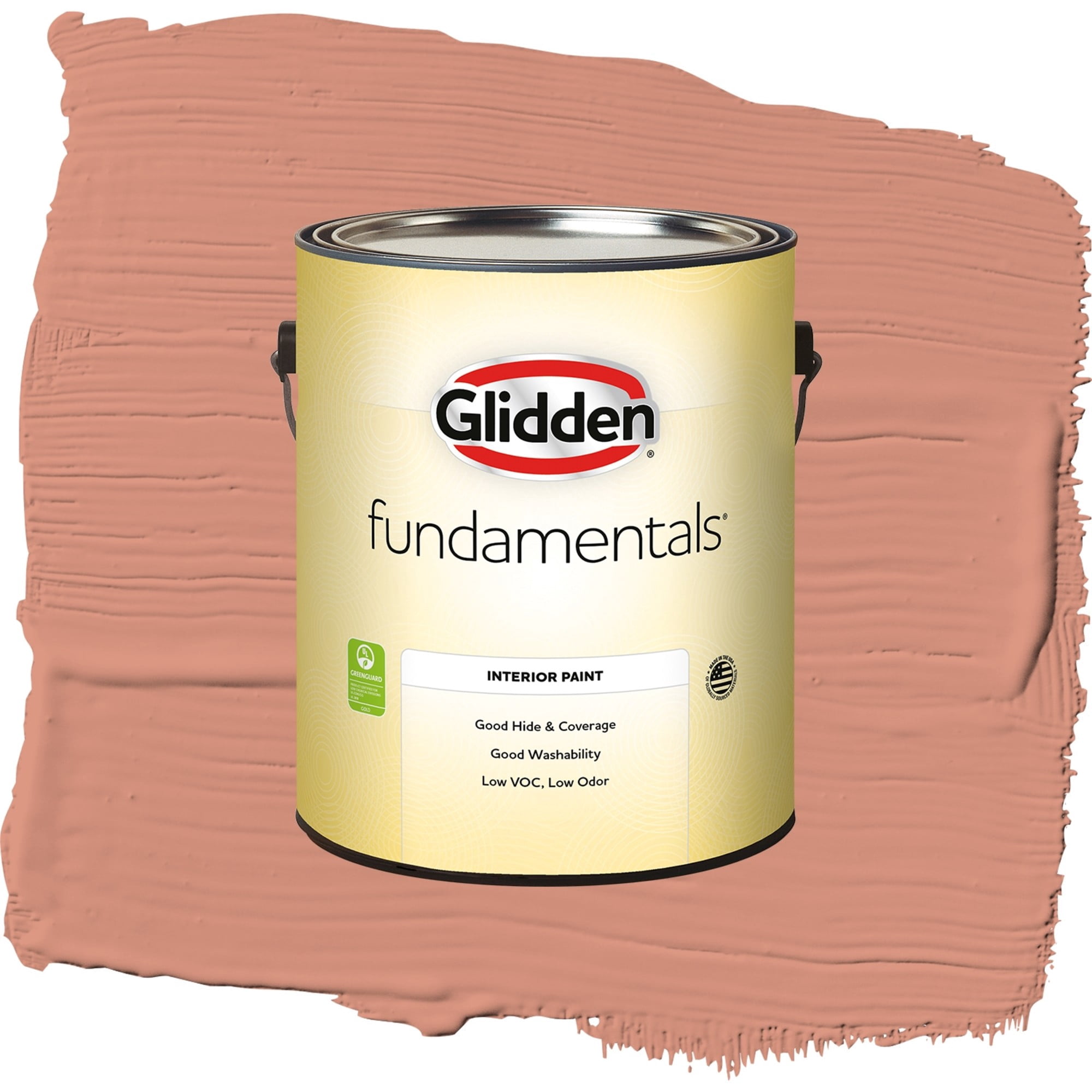 Glidden Fundamentals Orange Essential / Orange, Flat Interior Paint, 1 Gallon