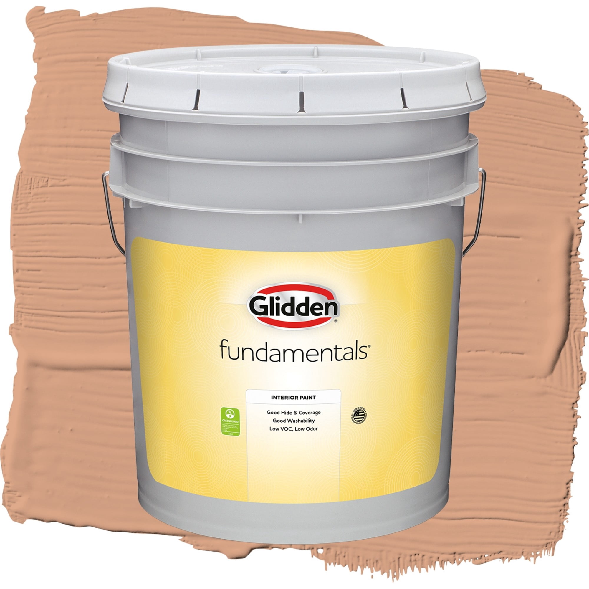 Glidden Fundamentals Orange Maple / Orange, Eggshell Interior Paint, 5 Gallon