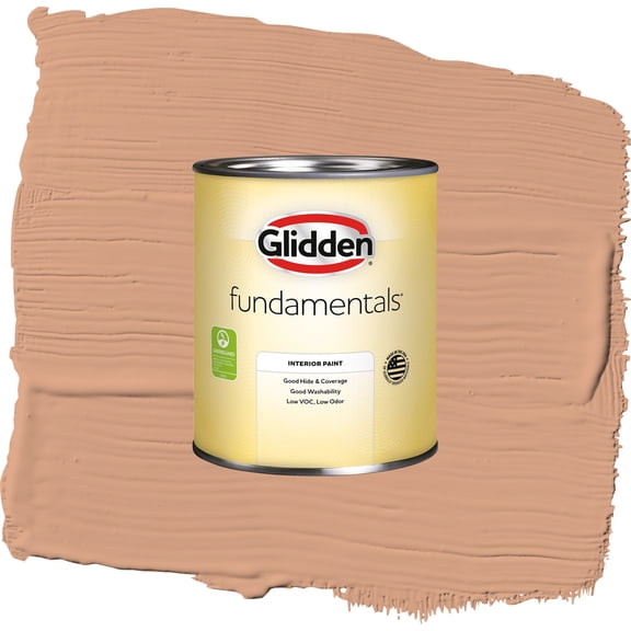 Glidden Fundamentals Orange Maple / Orange, Flat Interior Paint, 1 Quart