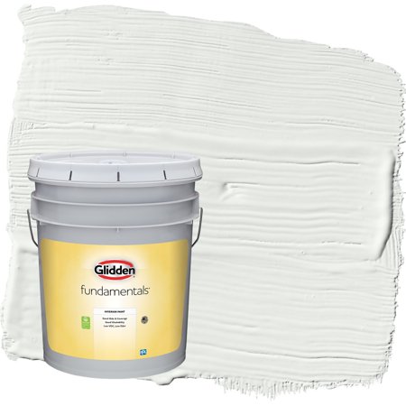 Glidden Fundamentals Pacific Pearl / Off-White Semi-Gloss Interior Paint, 5 Gallon