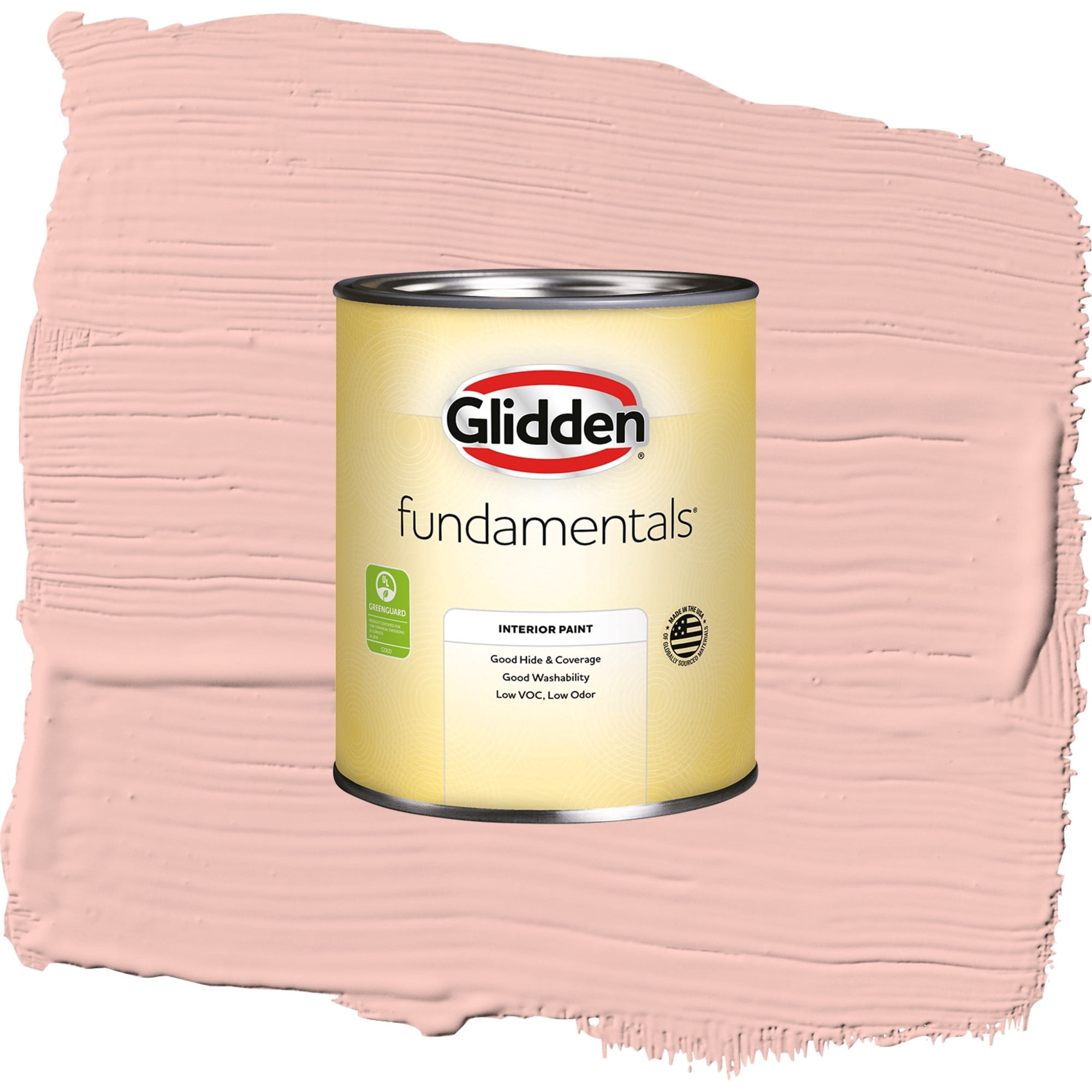 Glidden Fundamentals Peach Ash / Orange, Semi-Gloss Interior Paint, 1 Quart