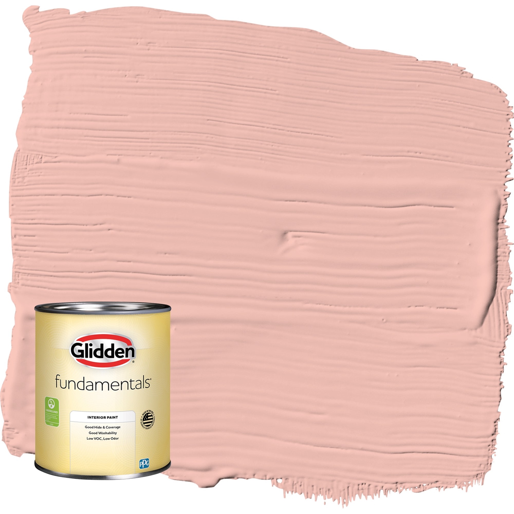 Red Eggshell Glidden Fundamentals Peach Beige / Red, Eggshell Interior Paint, 1 ...