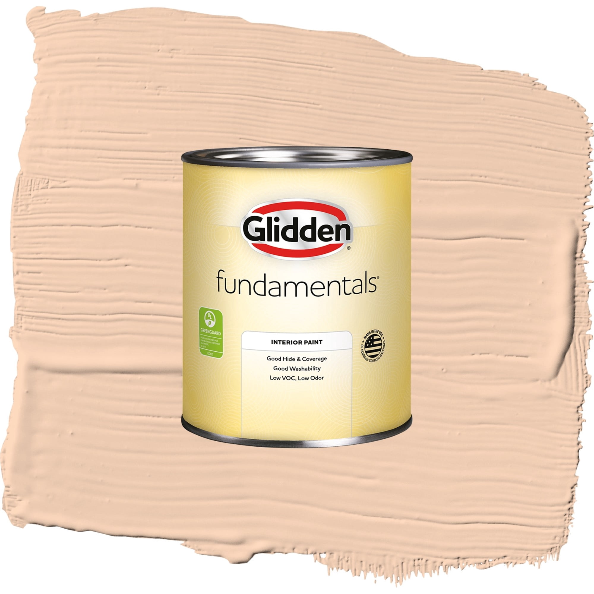 Glidden Fundamentals Peach Darling / Orange, Eggshell Interior Paint, 1 Quart