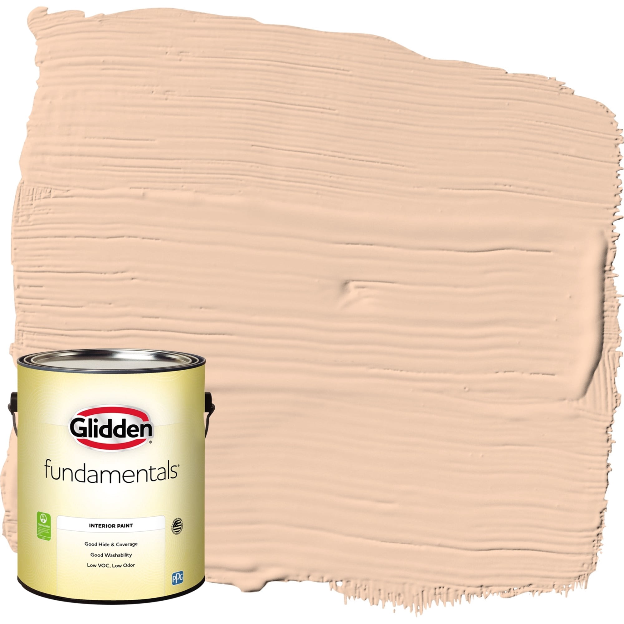 Glidden Fundamentals Interior Paint Peach Darling / Orange, Flat, 1 Gallon