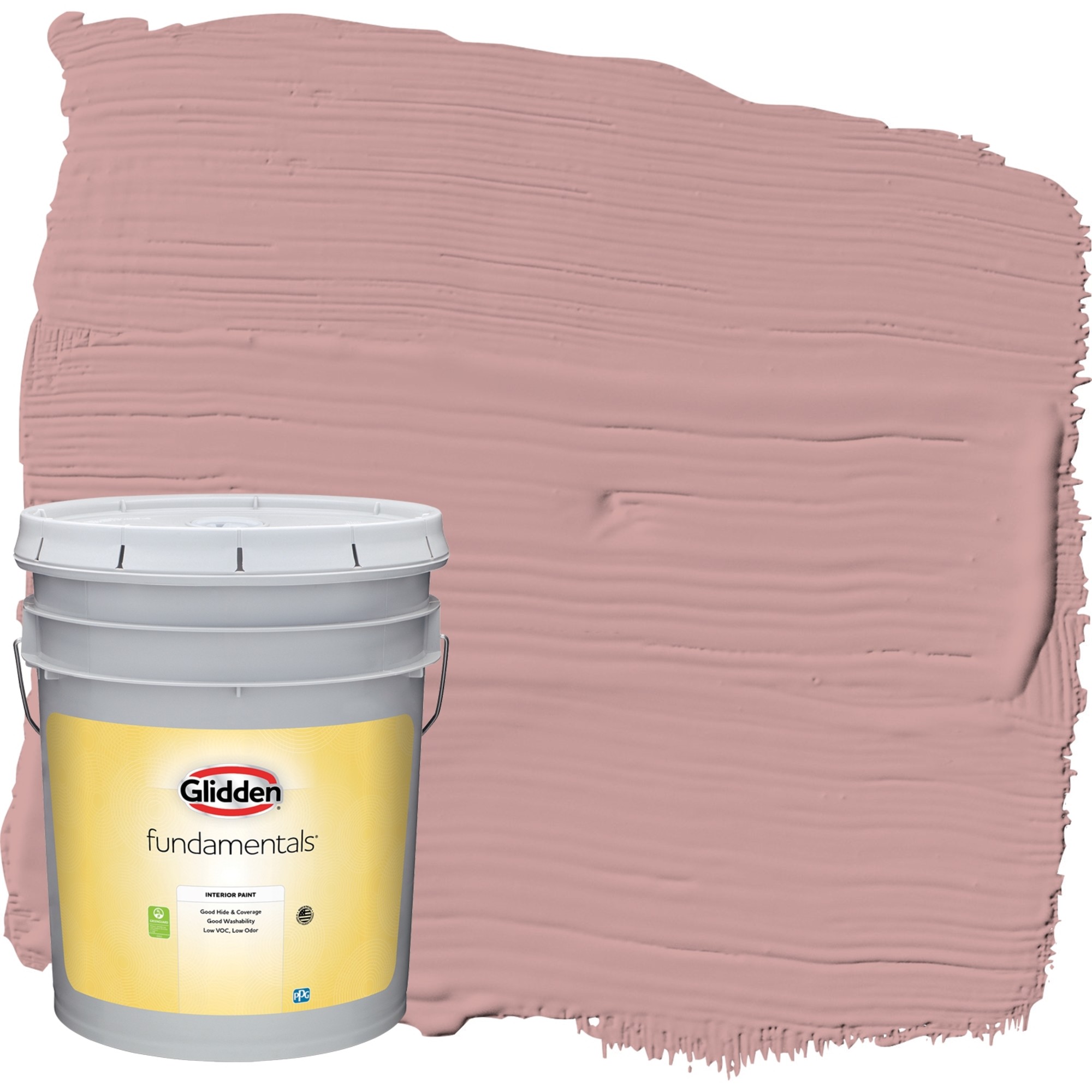 Glidden Fundamentals Interior Paint Pepperberry / Pink, Flat, 5 Gallon