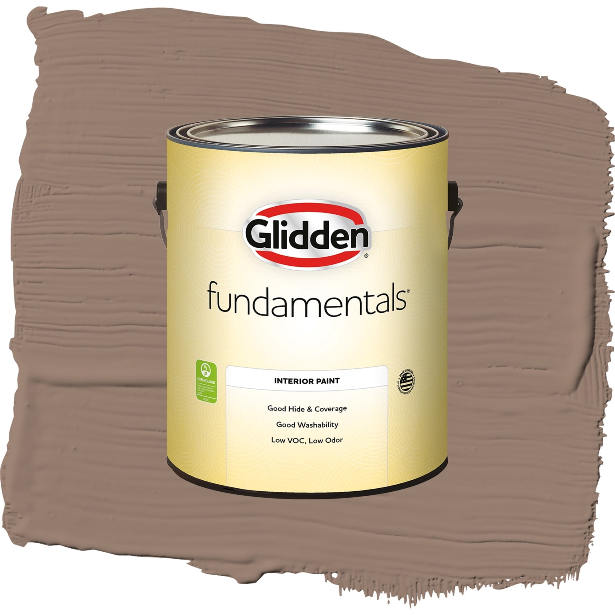Glidden Fundamentals Peppered Pecan / Tan, Flat Interior Paint, 1 Gallon