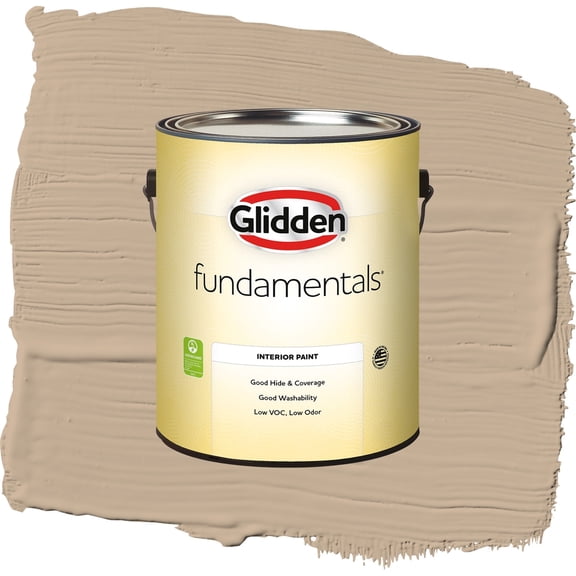 Glidden Fundamentals Persuasion / Beige, Eggshell Interior Paint, 1 Gallon