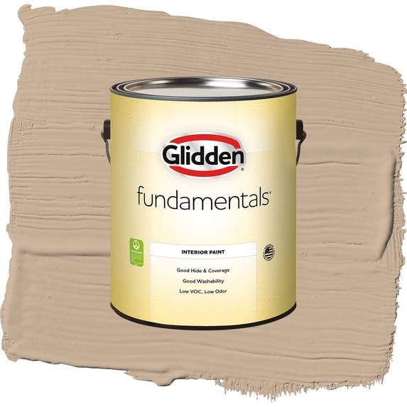 Glidden Fundamentals Persuasion / Beige, Flat Interior Paint, 1 Gallon