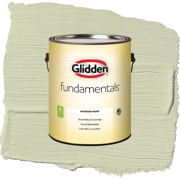 Glidden Fundamentals Pickling Spice / Green, Eggshell Interior Paint, 1 Gallon