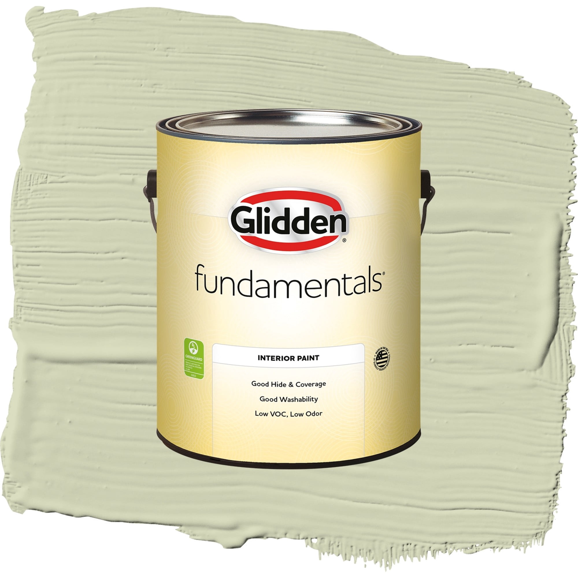 Glidden Fundamentals Pickling Spice / Green, Semi-Gloss Interior Paint, 1 Gallon