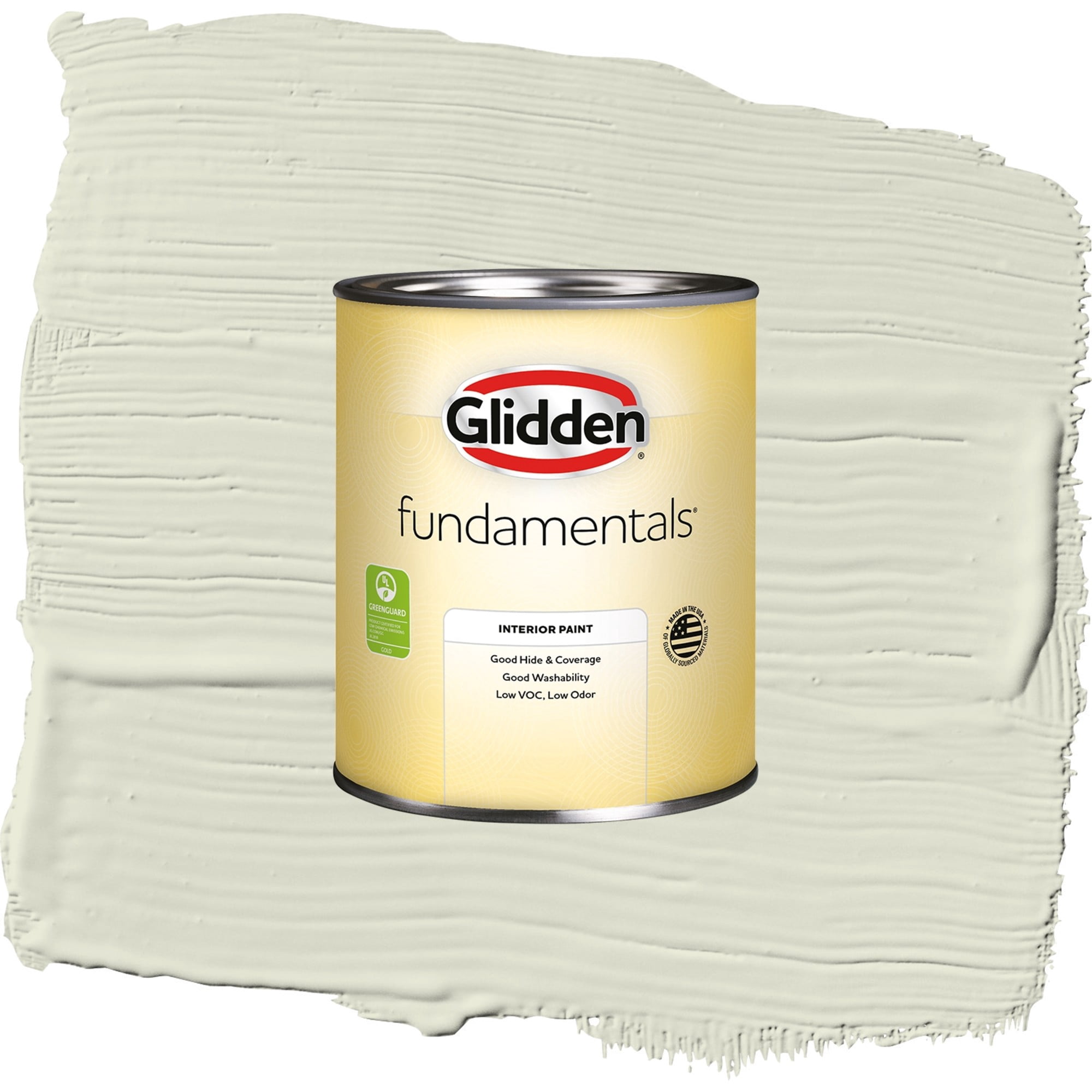 Glidden Fundamentals Pinch of Pistachio / Green, Flat Interior Paint, 1 Quart
