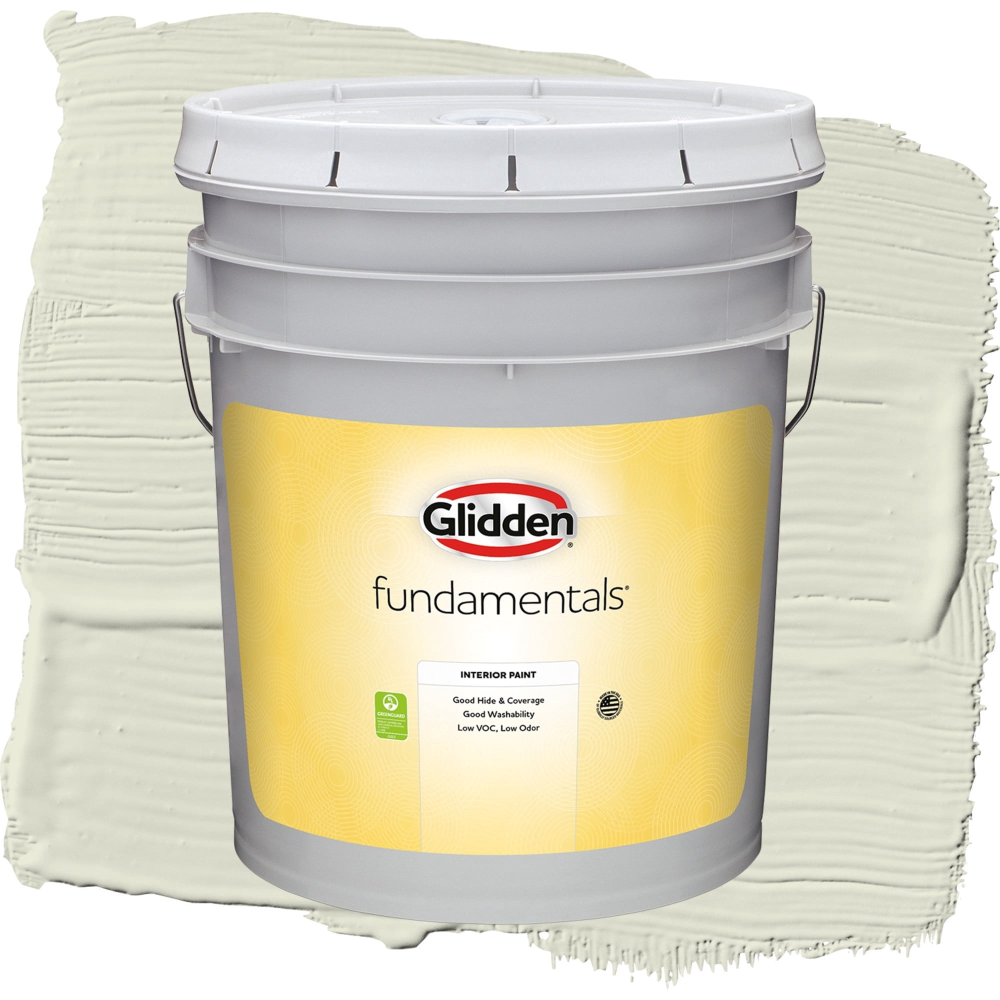 Glidden Fundamentals Pinch of Pistachio / Green, Semi-Gloss Interior Paint, 5 Gallon