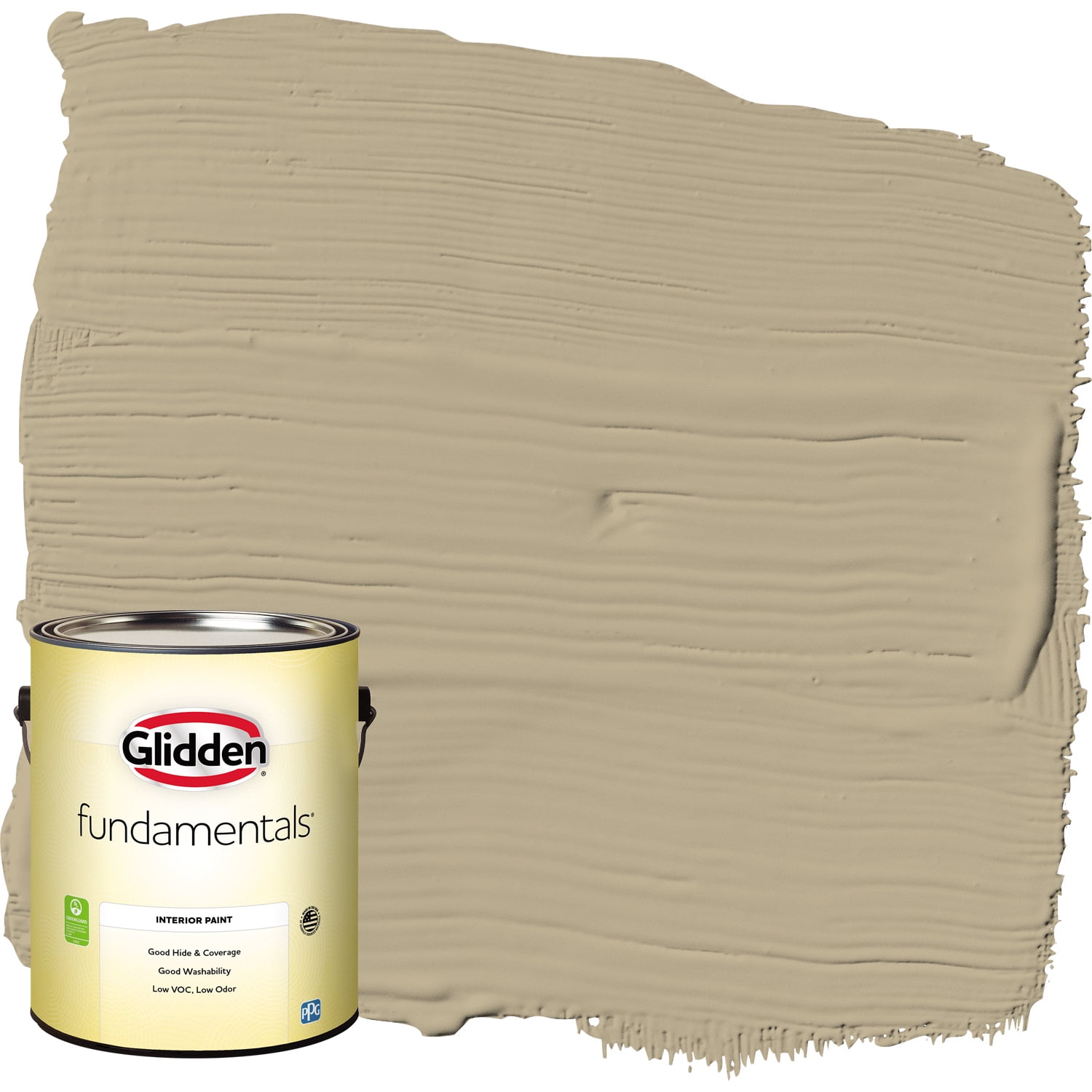 Glidden Fundamentals Interior Paint Prairie Dust / Brown, SemiGloss, 1