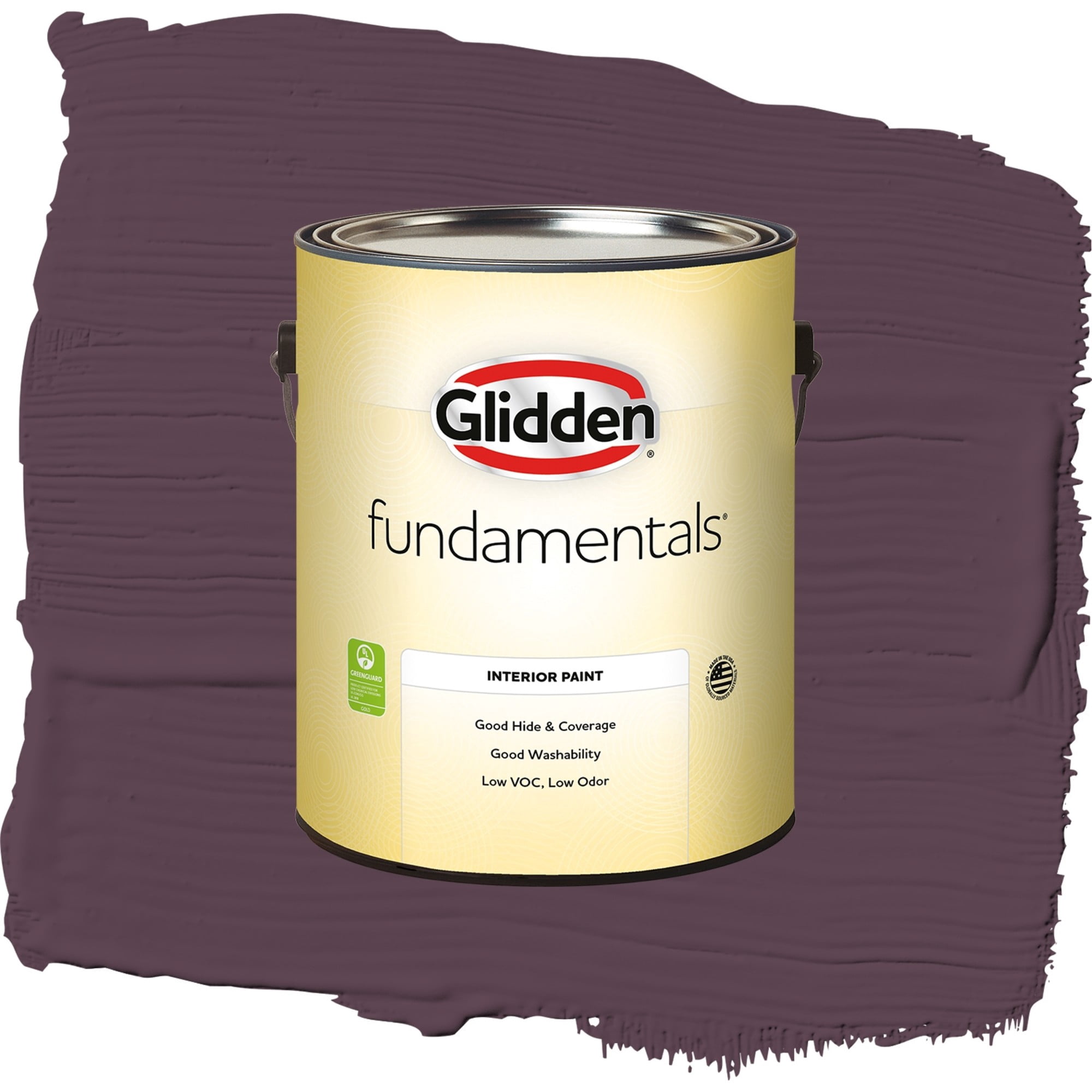 Glidden Fundamentals Purple Basil / Purple, Flat Interior Paint, 1 Gallon