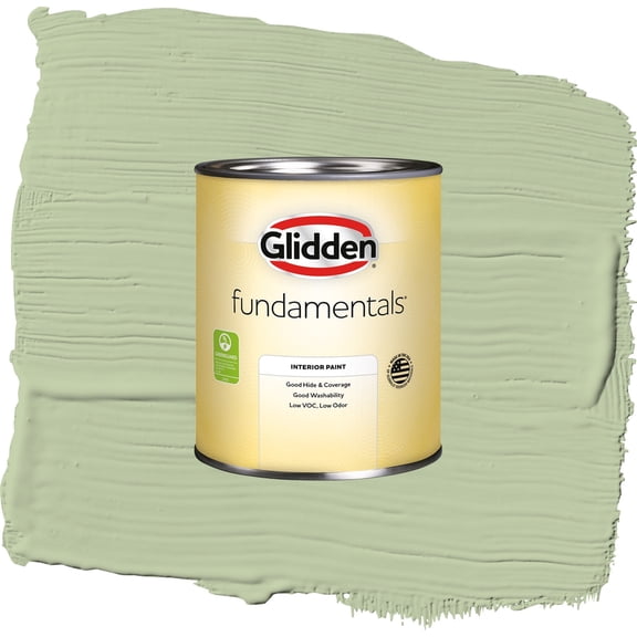 Glidden Fundamentals Quaking Grass / Green, Flat Interior Paint, 1 Quart