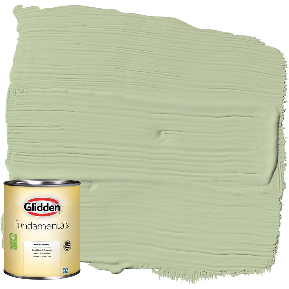 Glidden Fundamentals Interior Paint Quaking Grass / Green, Flat, 1
