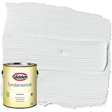 Glidden Fundamentals Interior Paint Radisson / White, Eggshell, 1 Gallon