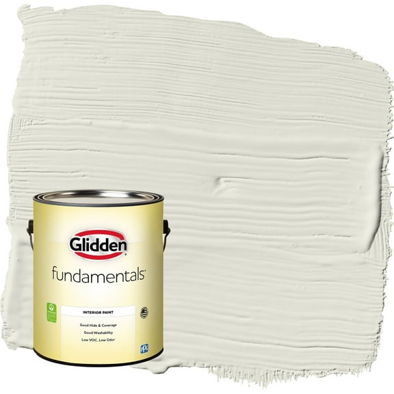 Glidden Fundamentals Rain Cloud / Green Eggshell Interior Paint, 1 Gallon
