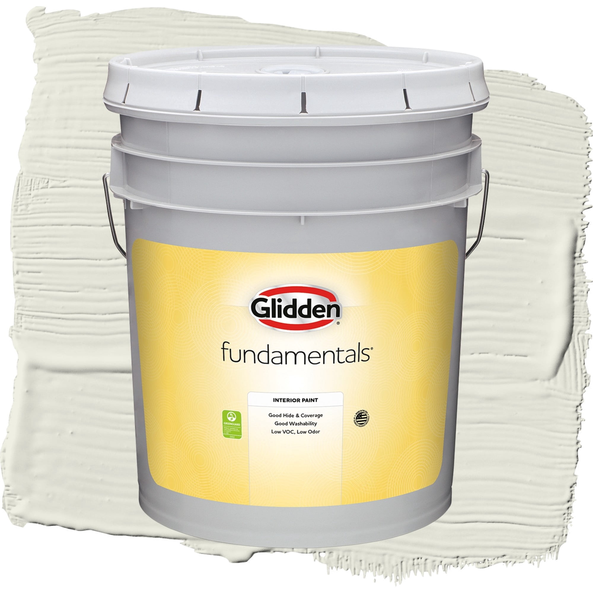 Glidden Fundamentals Rain Cloud / Green, Semi-Gloss Interior Paint, 5 Gallon