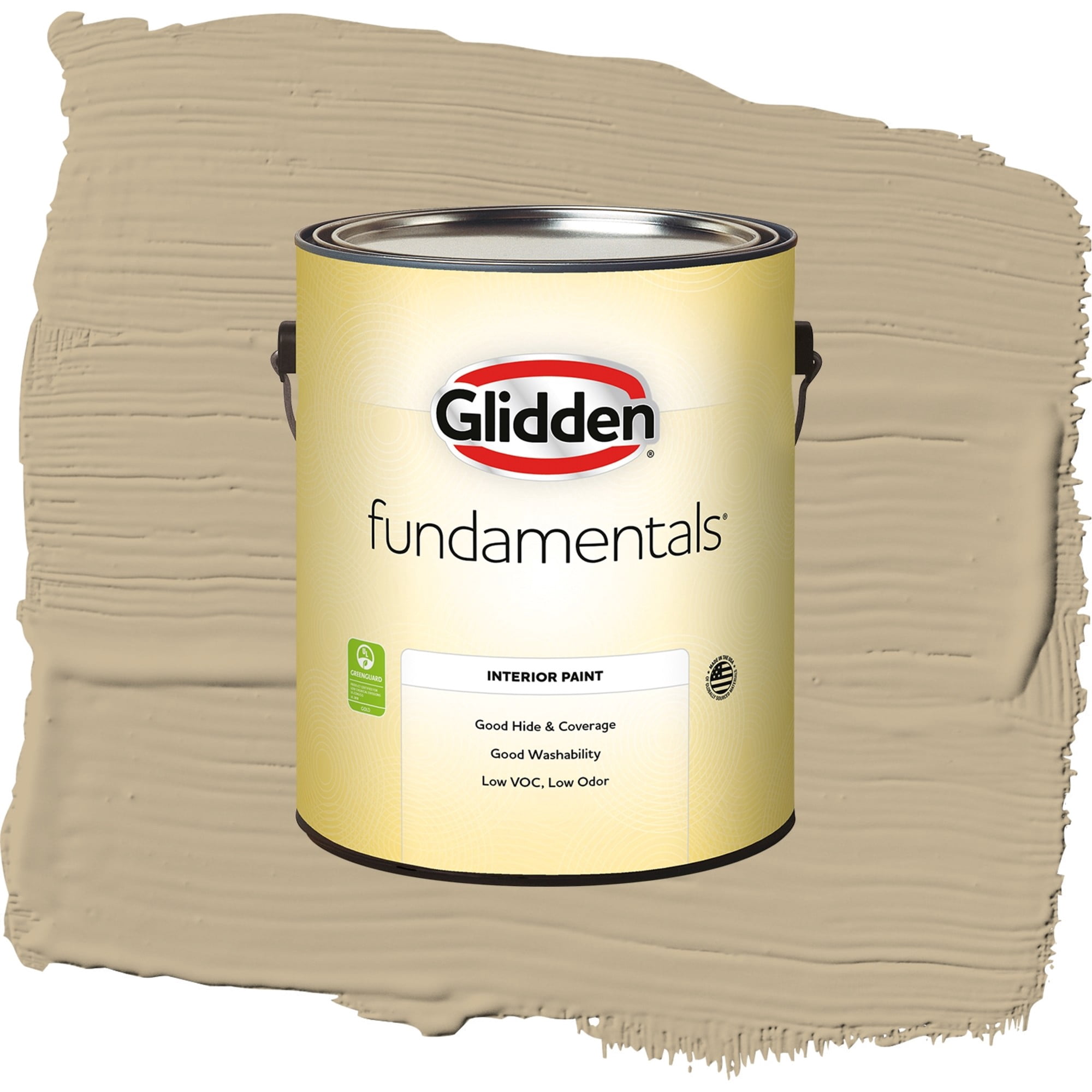 Glidden Fundamentals Rock Cliffs / Beige, Flat Interior Paint, 1 Gallon
