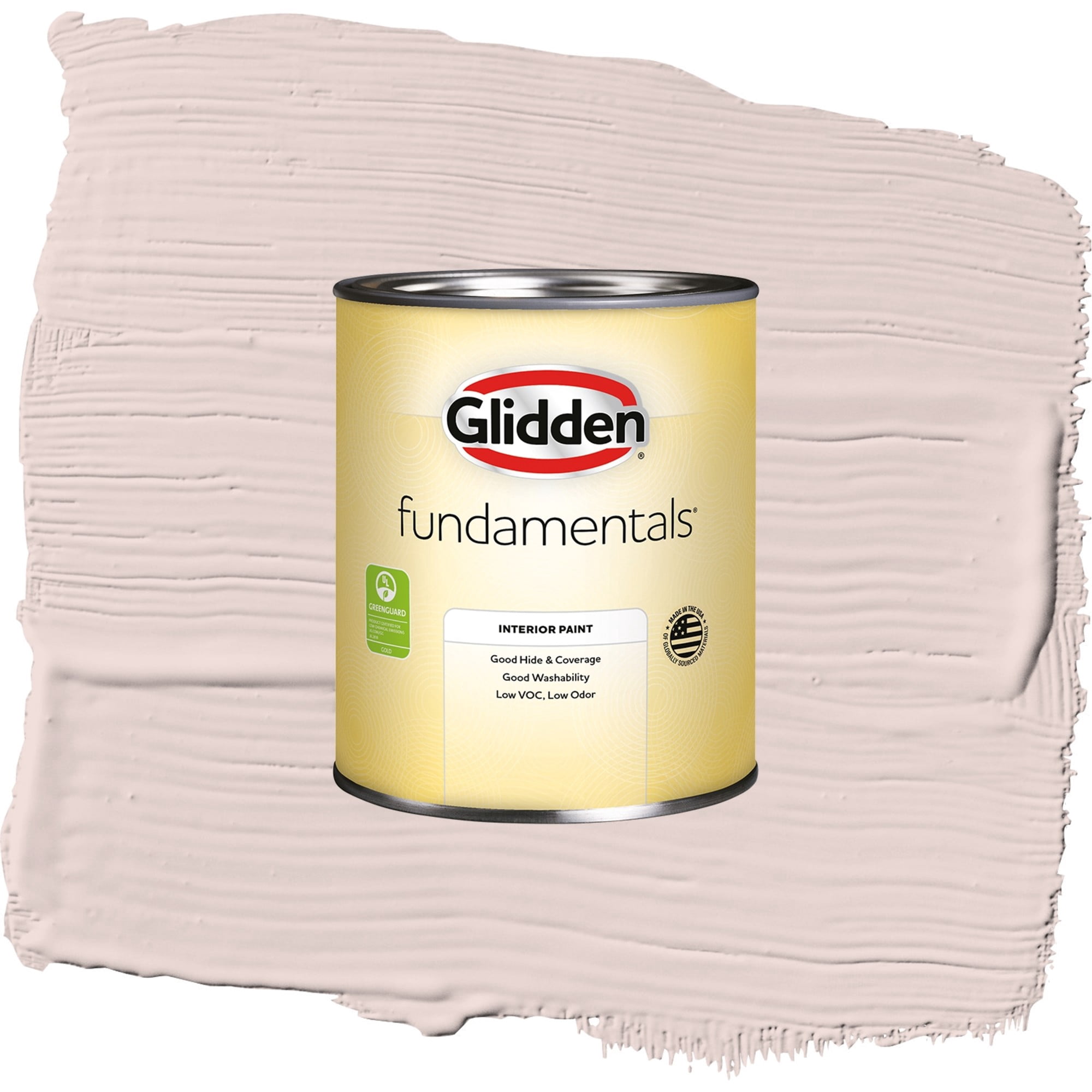 Glidden Fundamentals Romeo / Pink, Flat Interior Paint, 1 Quart