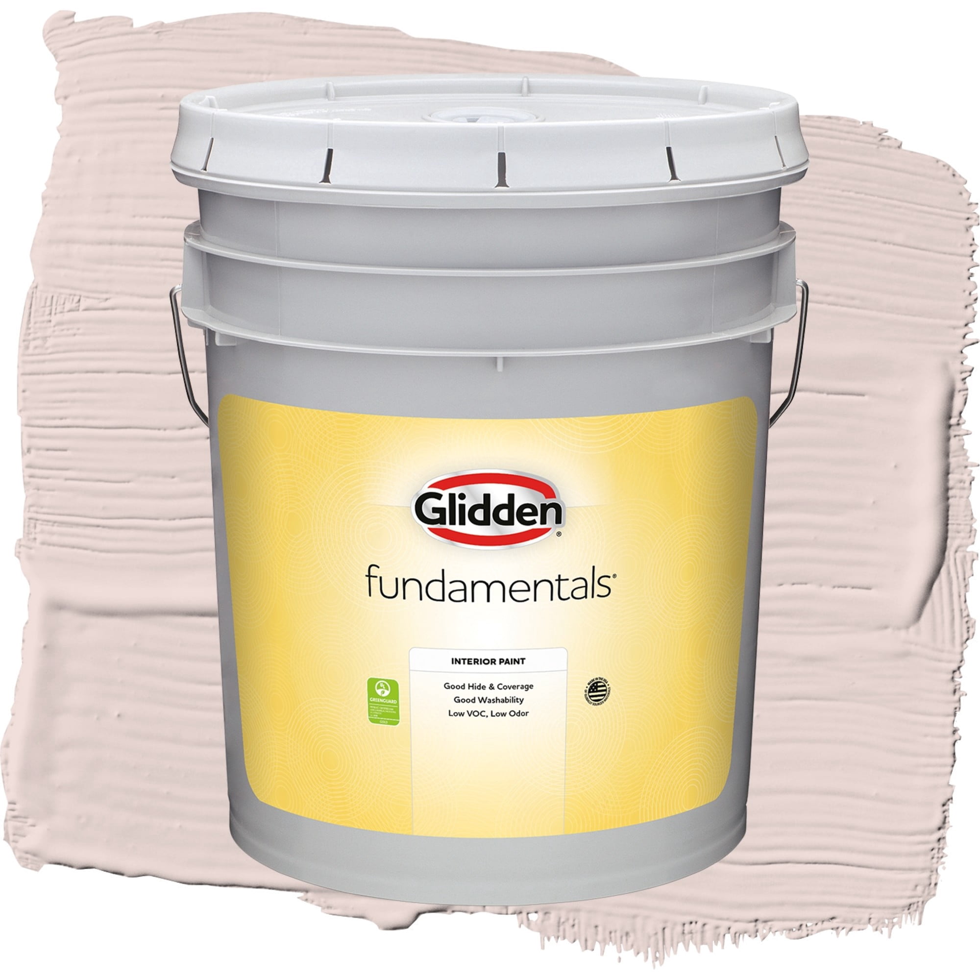 Glidden Fundamentals Romeo / Pink, Flat Interior Paint, 5 Gallon