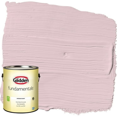 Glidden Fundamentals Interior Paint Rose Cloud / Pink, Eggshell, 1 Gallon