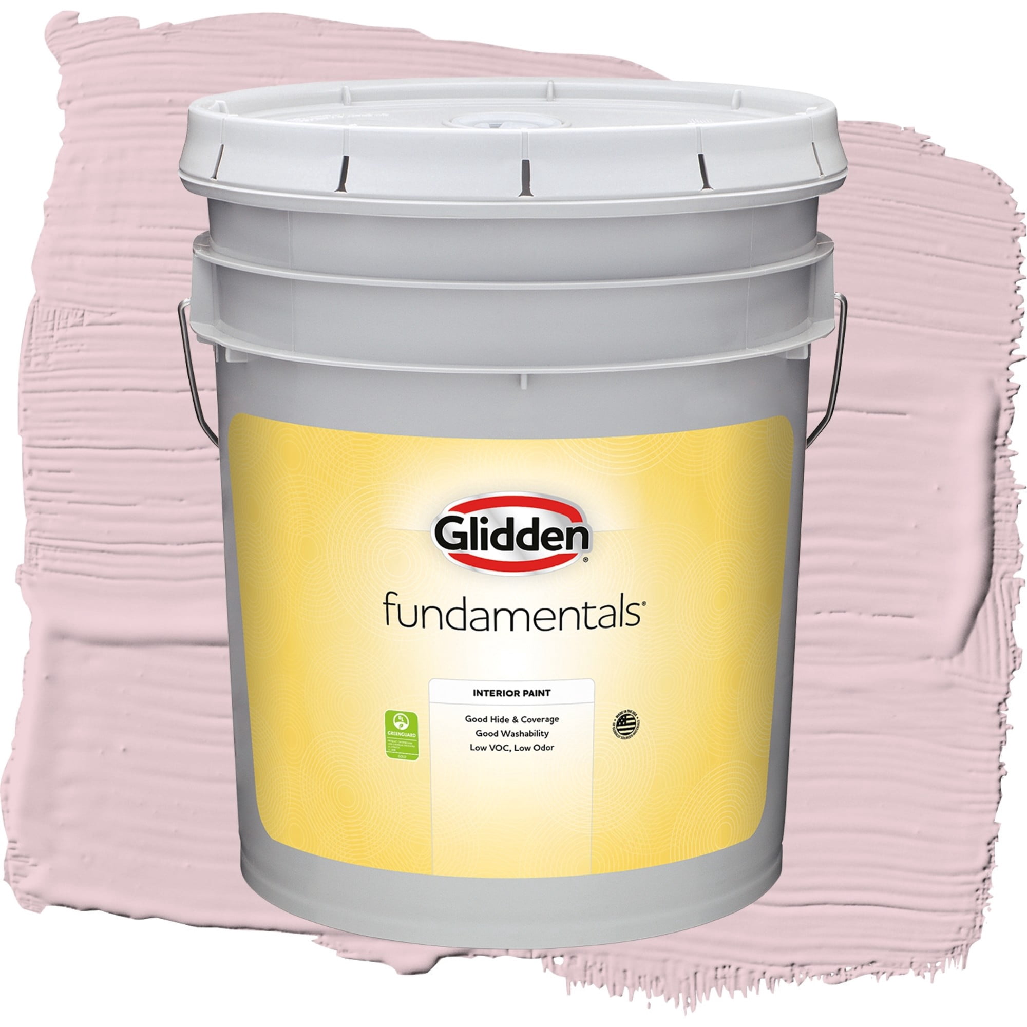 Glidden Fundamentals Rose Cloud / Pink, Eggshell Interior Paint, 5 Gallon
