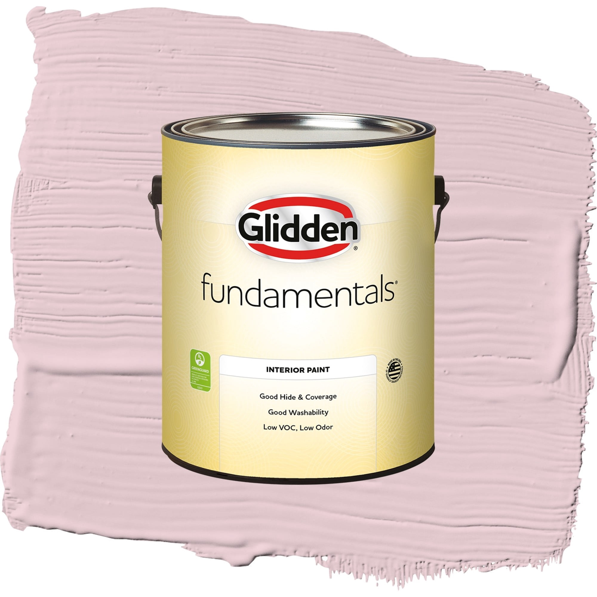 Glidden Fundamentals Rose Cloud / Pink, Flat Interior Paint, 1 Gallon