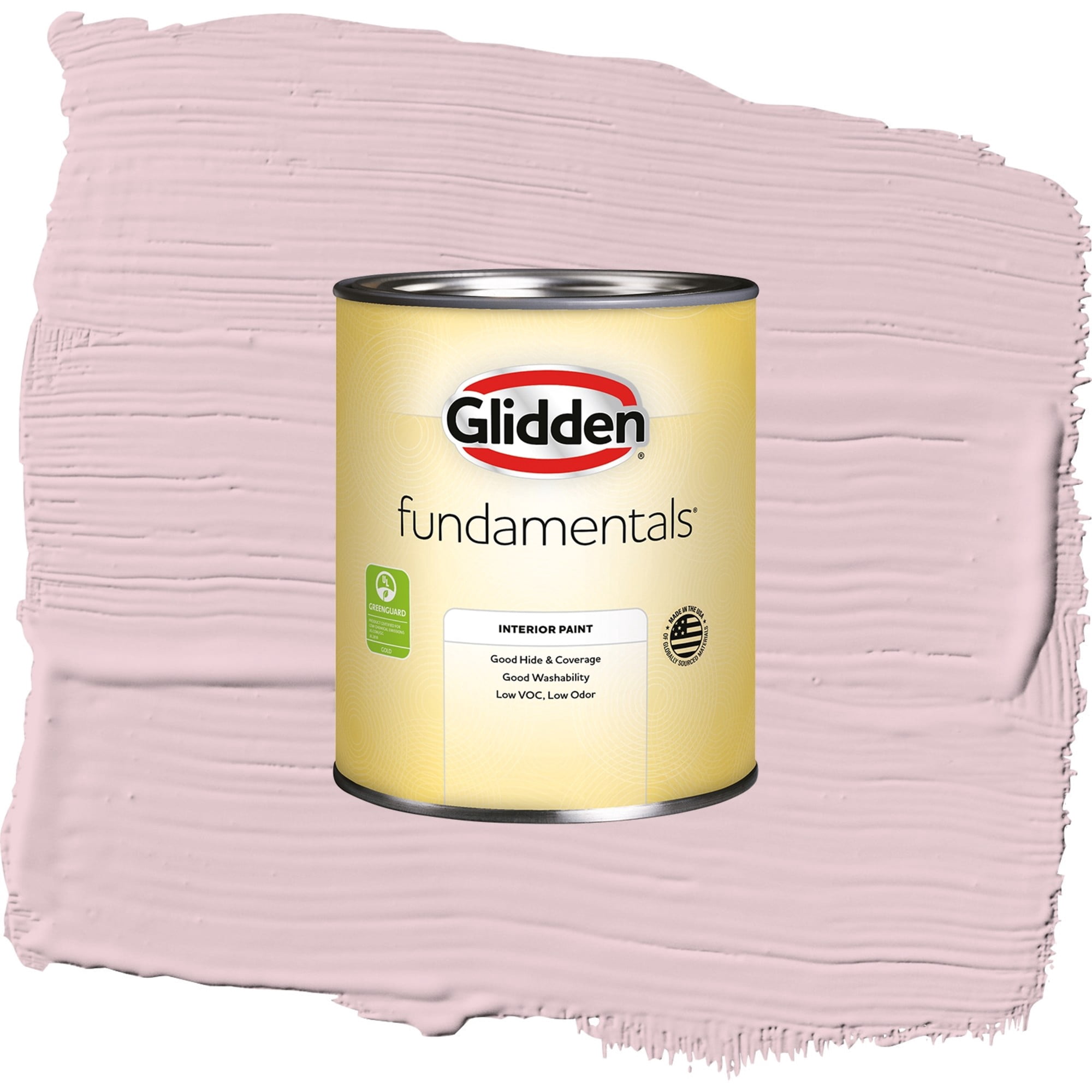 Glidden Fundamentals Rose Cloud / Pink, Flat Interior Paint, 1 Quart